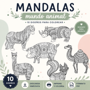 Mandalas de Animales para Colorear