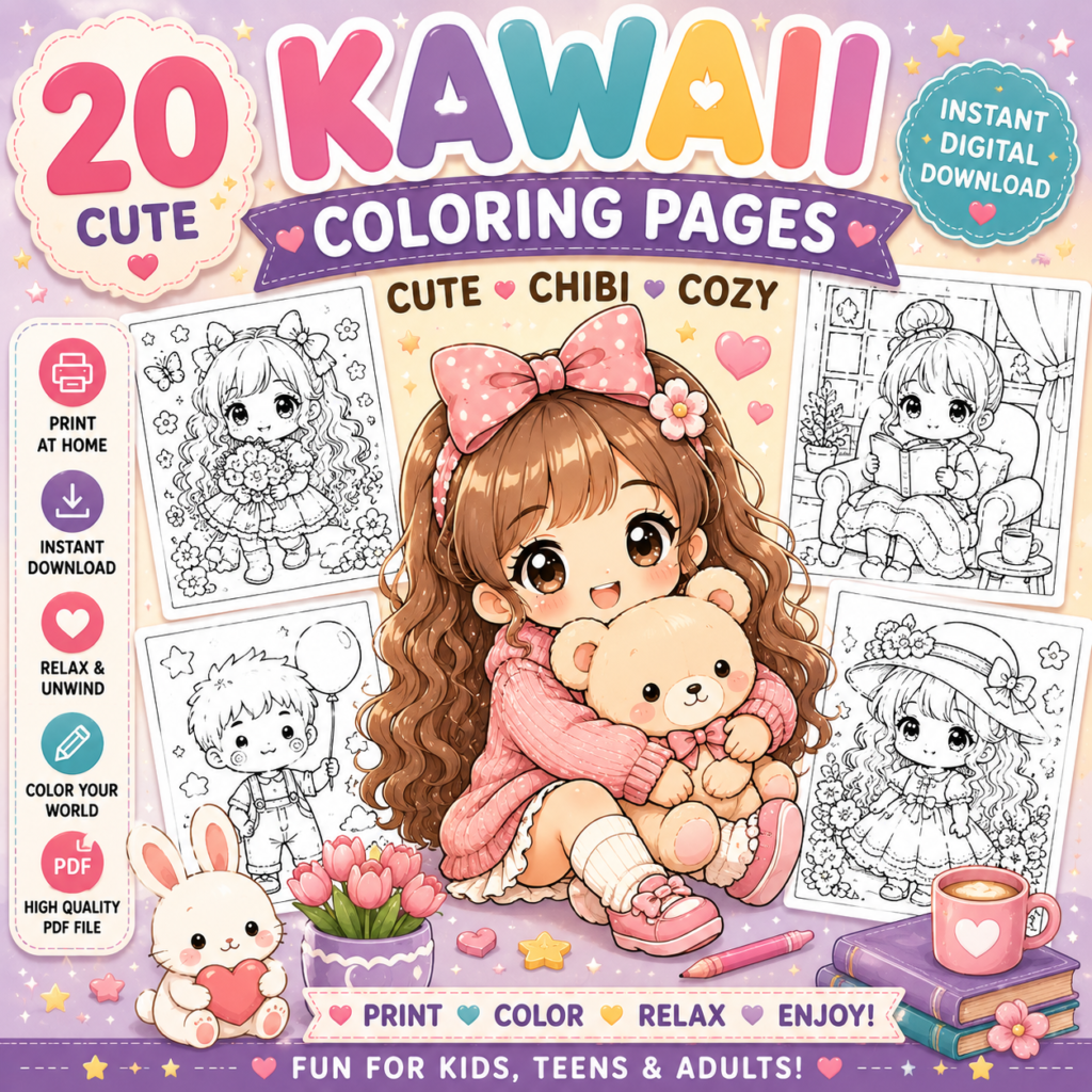 Kawaii Coloring Pages