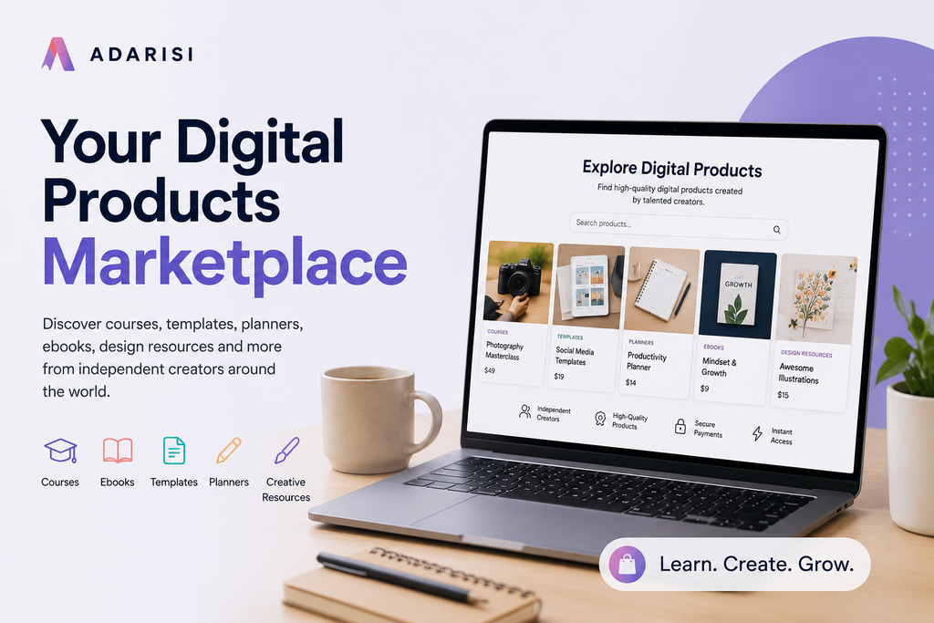 Adarisi digital products marketplace