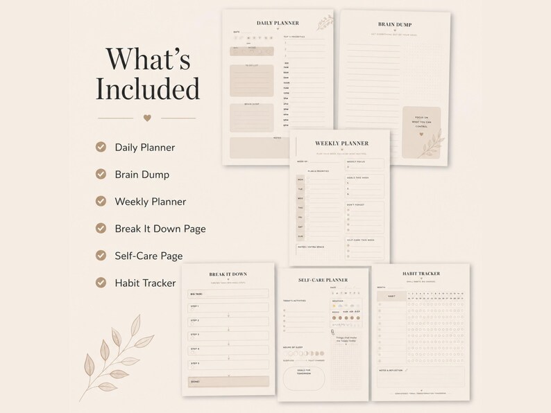 ADHD Planner | Printable Daily & Weekly Planner for Focus, Organization & Habits - Image 3