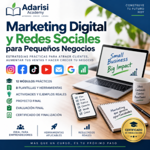 Curso de Marketing Digital y Redes Sociales para Pequeños Negocios – Adarisi Academy